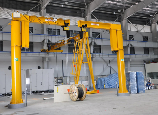 Bras en porte-à-faux Jib Crane Free Standing de longueur fixe de la colonne 8m 3,2 tonnes