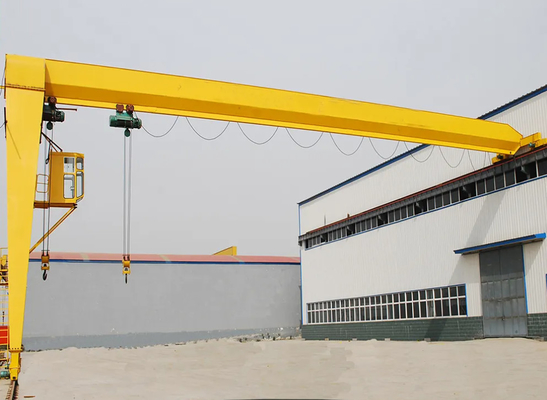 Model adapté aux besoins du client 16 Ton Steel Launching Single Girder Goliath Gantry Crane de MH