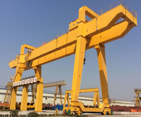 Grue de portique de déplacement de double poutre extérieure 50ton 100ton