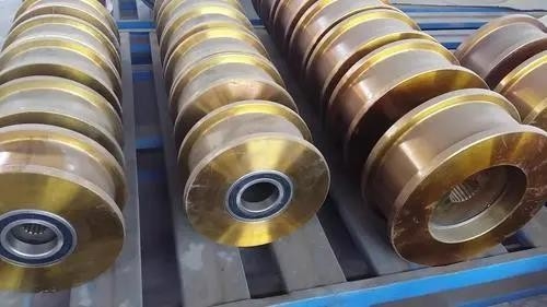 Bloc en acier de Crane Shaft Cast Ld Wheel réglé pour le pont roulant