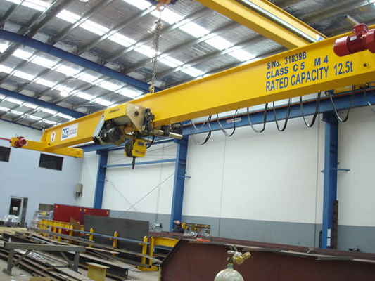 Économie de puissance pendante de contrôle de Ton Overhead Crane With Hoist de la seule tonne 5 de la poutre 2