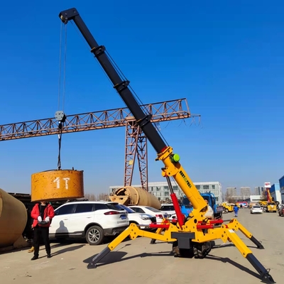 2.95t Spider Crawler Crane avec boum télescopique hydraulique