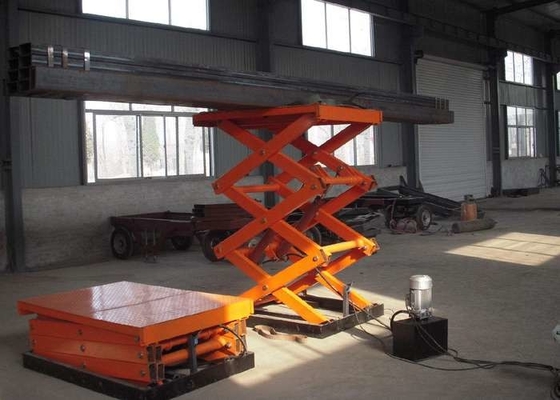 Ascenseur électrique de SANTO Stationary Hydraulic 3 Ton Scissor Lift 5.5KW pour la construction