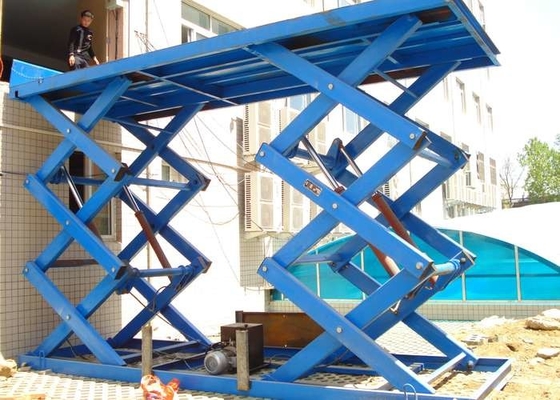 Ascenseur électrique de SANTO Stationary Hydraulic 3 Ton Scissor Lift 5.5KW pour la construction