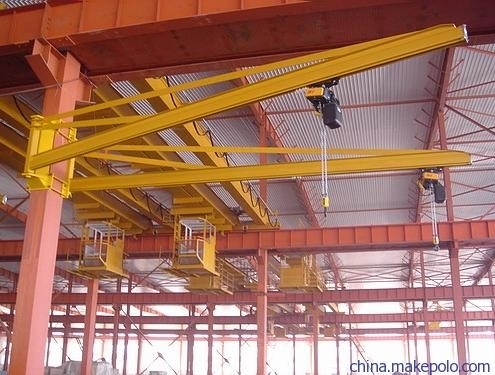 BZ0.5 à la surface au sol de déplacement de Jib Cranes Long Movement Without de mur du dock BZ8