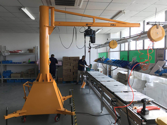 ODM d'OEM bras Jib Crane Flexible Rotation d'oscillation de 650cm à de 1000cm