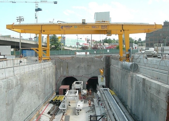 Le levage en pierre de granit et de marbre emploient le double portique Crane Heavy Duty de poutre