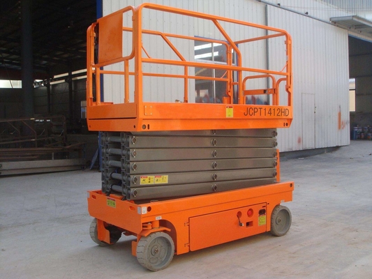 plate-forme mobile électrique autopropulsée de travail aérien de l'ascenseur 300kg de ciseaux de taille de 8m à de 14m