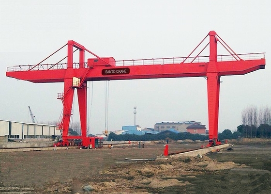 électrique 10-75t double poutre gantry grue soulevé en douceur avec télécommande sans fil
