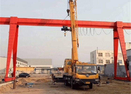 Grue de portique simple fiable de cadre de la poutre A 2 - 5 10 tonnes