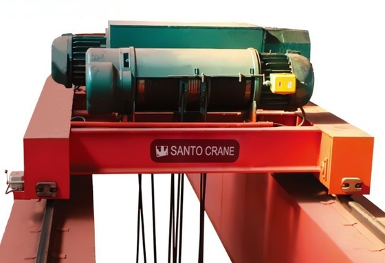 Entrepôt Double Girder Eot Crane Rouge ou peinture personnalisée Couleur