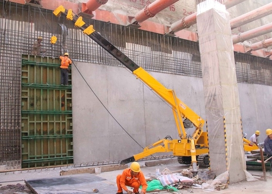 Construction en acier de 3 Ton Spider Crawler Crane For