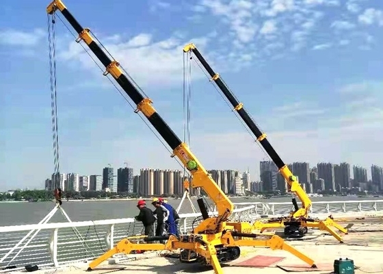 Mini Spider Crawler Crane Telescopic résistant 8T