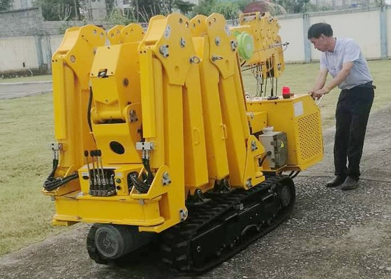 Soulevez la chenille pliable Crane For Roof Work d'araignée de la taille 5.5m-17.8m