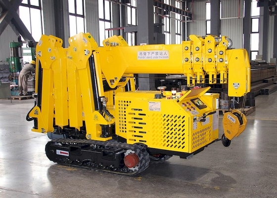 L'espace étroit Mini Spider Crawler Crane Wireless pliable 16m à télécommande 5tons