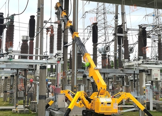 Tangons télescopiques de niveau du boom 1T-8T Mini Spider Crane With Auto