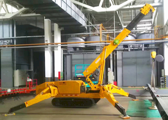 L'espace étroit Mini Spider Crawler Crane Wireless pliable 16m à télécommande 5tons