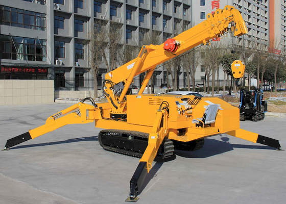 Construction en acier de 3 Ton Spider Crawler Crane For