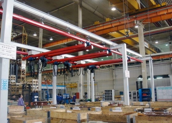 Grue de poste de travail de Crane Ceiling Mounted Free Standing de pont suspendu d'ODM KBK d'OEM