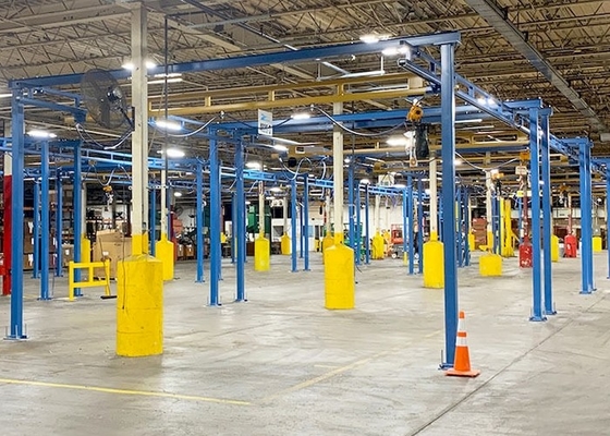Grue de poste de travail de Crane Ceiling Mounted Free Standing de pont suspendu d'ODM KBK d'OEM