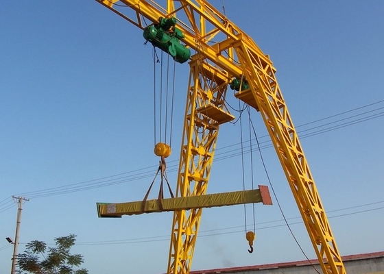 Grue électrique en fil de fer de 5 Ton Movable Gantry Crane With extérieure utilisant