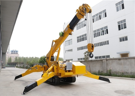 Tangons télescopiques de niveau du boom 1T-8T Mini Spider Crane With Auto