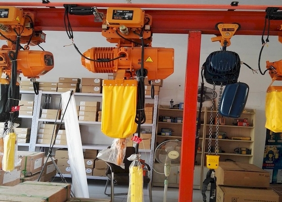 Tonne électrique 7.5t de la grue à chaînes 3 de Crane Low Headroom Motorized Trolley