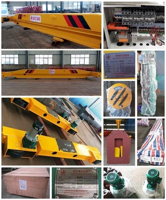 frais généraux électriques Crane Warehouse de déplacement 5 Ton Single Girder Crane d'envergure de 3M-16.5m
