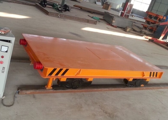 Chariot électrique résistant adapté aux besoins du client de transfert sur le rail 10 Ton To 100 Ton Transfer Cart