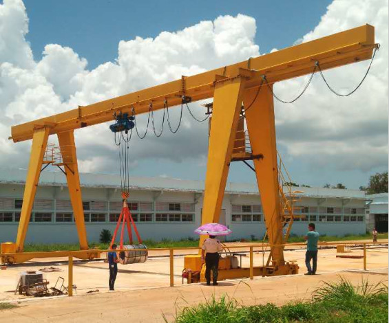 Atelier utilisant le chariot simple 10ton à grue de CD de Crane With de portique de poutre