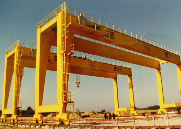 Grue 35m gauche 200KW de conteneur de l'envergure 26m 30m au portique sur rail de 300KW RMG