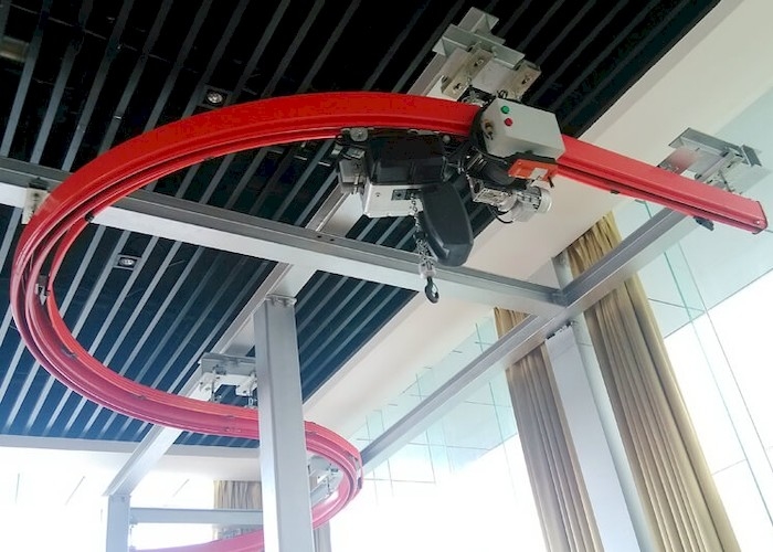 Envergure voie KBK Crane With Electric Hoist de plafond d'atelier de 3m à de 12m