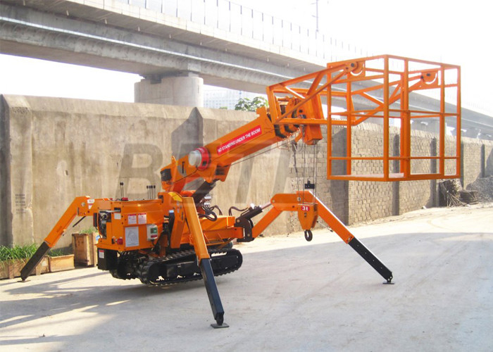 Soulevez la chenille pliable Crane For Roof Work d'araignée de la taille 5.5m-17.8m